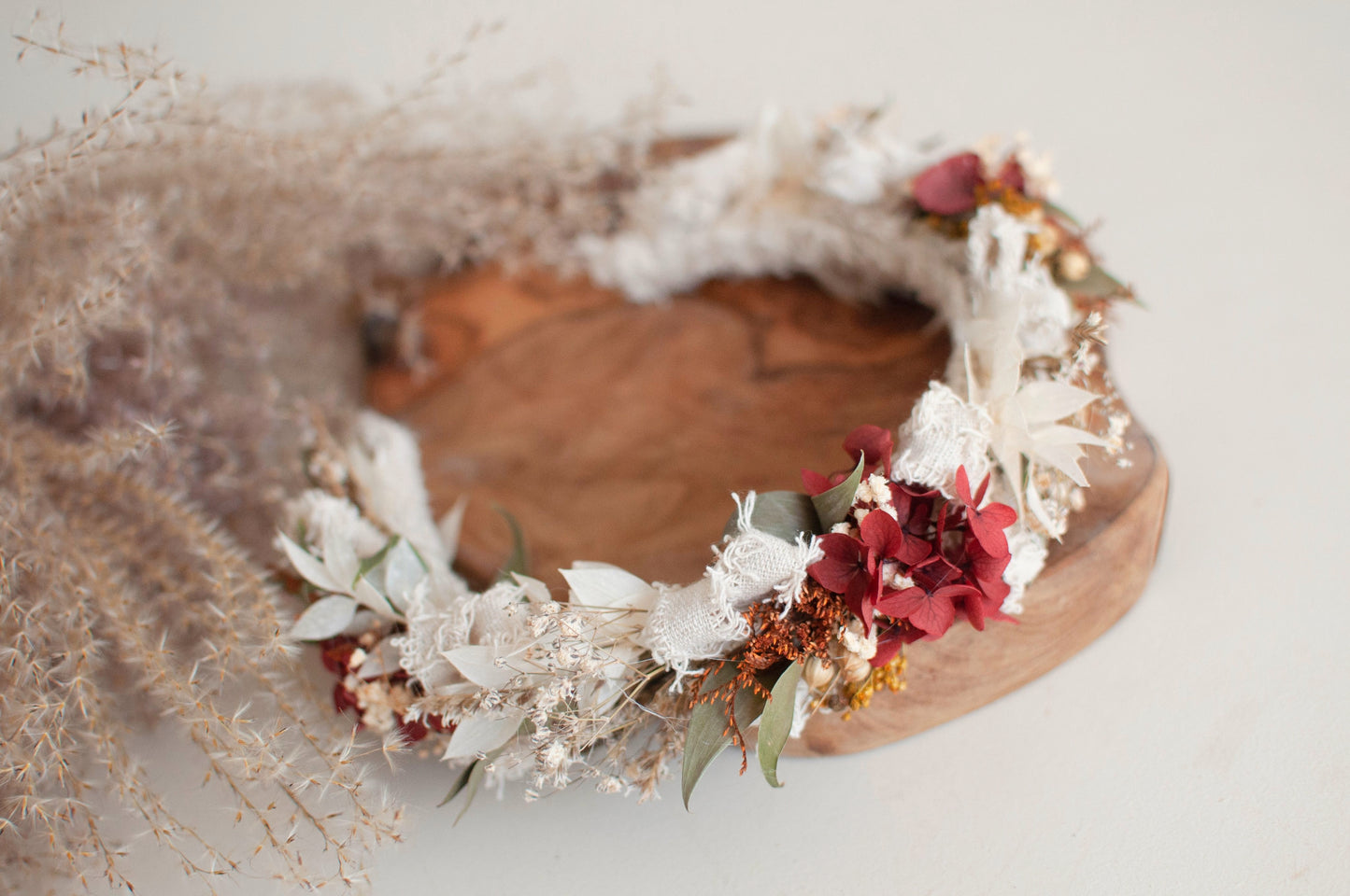 Dried flowers headpiece