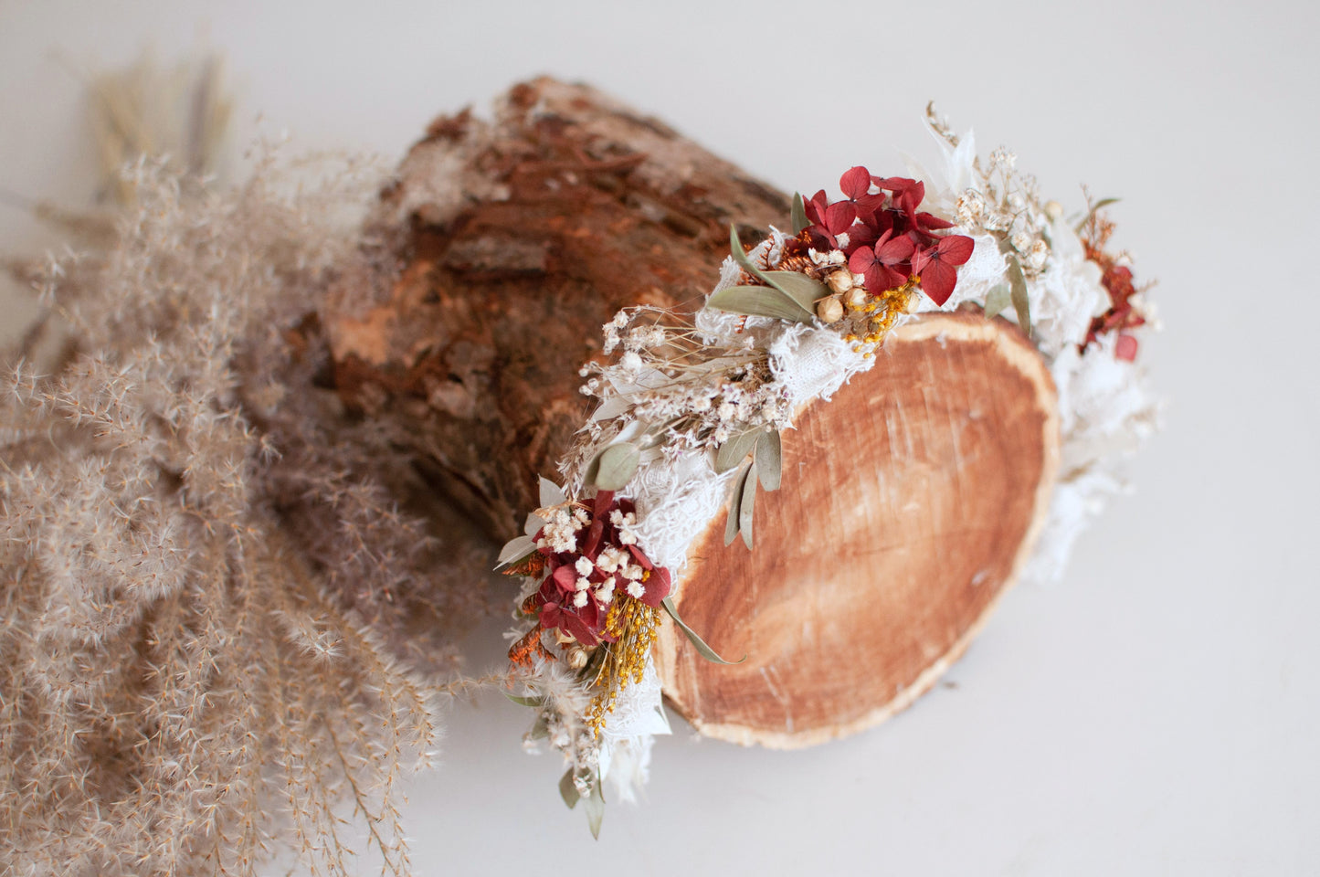 Dried flowers headpiece