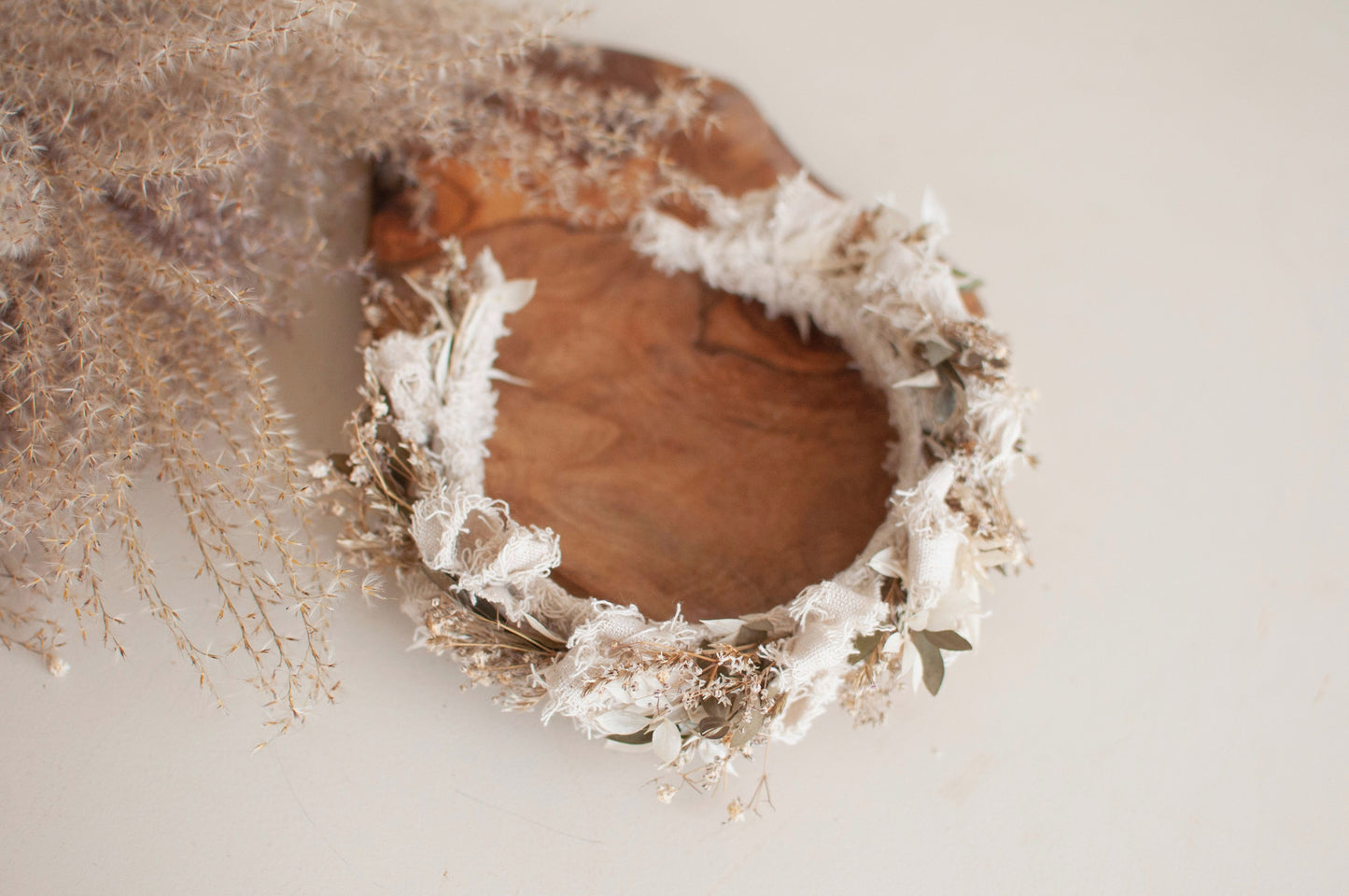 Dried flowers headpiece
