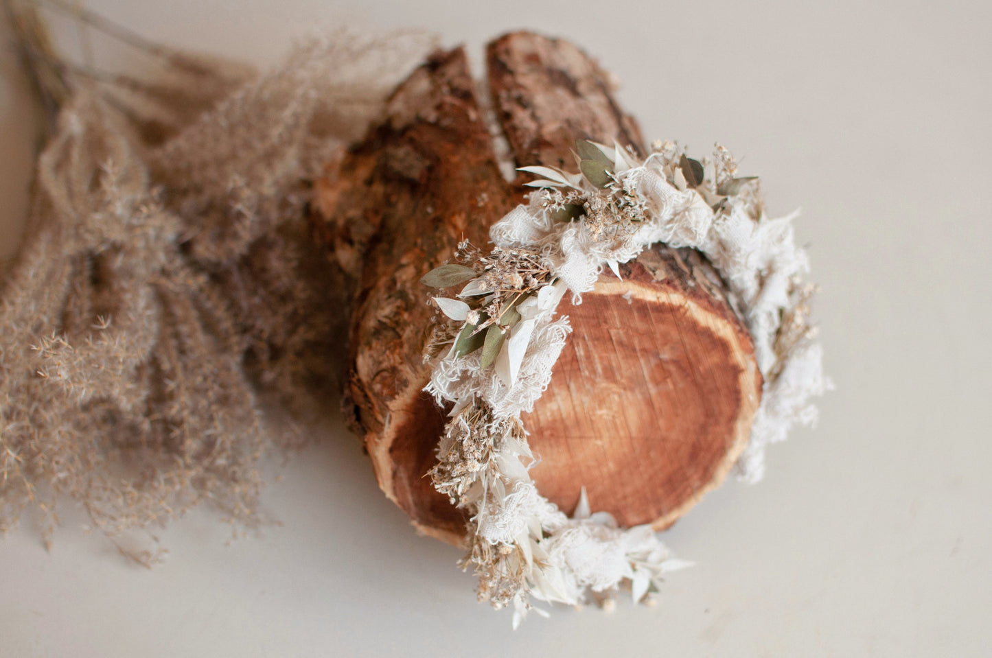 Dried flowers headpiece