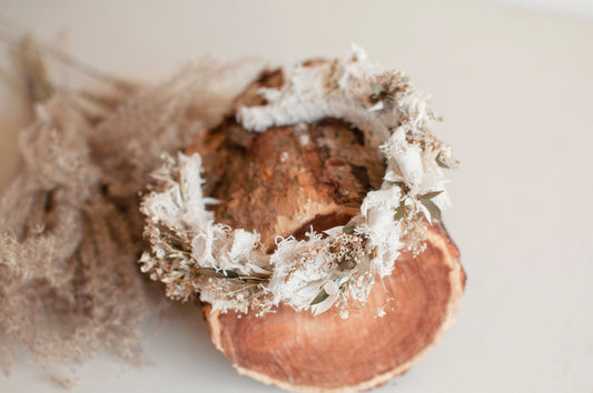 Dried flowers headpiece
