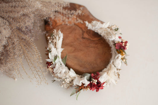 Dried flowers headpiece